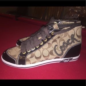 high top coach sneakers